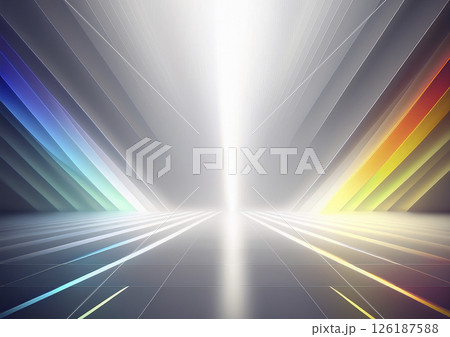 白に虹色のステージ 白に虹色のステージ 126187588