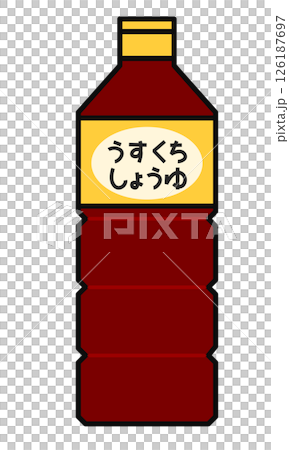 薄口醤油のシンプルなイラスト 126187697