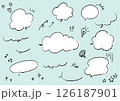 大人っぽい手書き風ふきだしセット 126187901