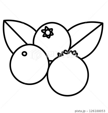 ブルーベリーのイラスト 126188053