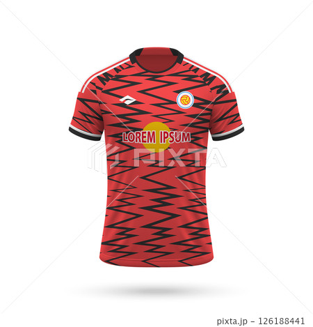 3d realistic soccer jersey in New York style, football club shirt template 3d realistic soccer jersey in New York style, football club shirt template 126188441