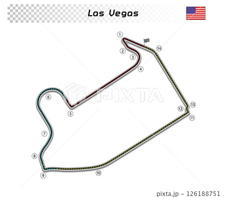 Las Vegas circuit for motorsport and autosport Las Vegas circuit for motorsport and autosport 126188751