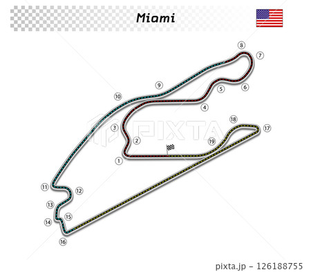 Miami circuit for motorsport and autosport Miami circuit for motorsport and autosport 126188755