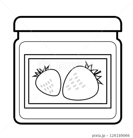 イチゴジャムのイラスト イチゴジャムのイラスト 126189066