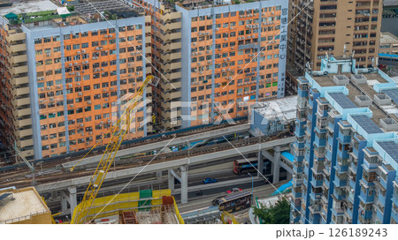 May 11 2025 Architecture Featuring Vibrant Residential Buildings And Construction Site 126189243
