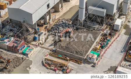 May 11 2025 Construction Site with High Rise Buildings in Modern Cityscape 126189255