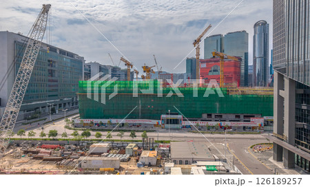 May 11 2025 Development Scene Featuring Construction Site and Cityscape Skyline 126189257