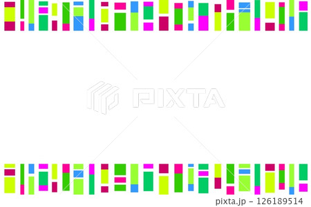 幾何学模様　フレーム　四角形　ホワイトスペース 126189514