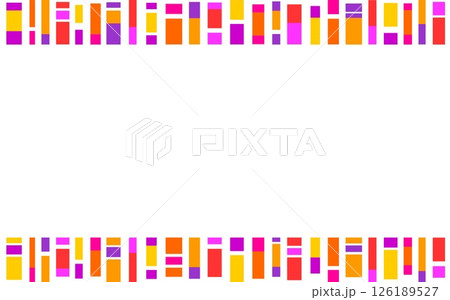 幾何学模様　フレーム　四角形　ホワイトスペース 126189527