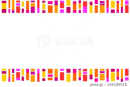 幾何学模様　フレーム　四角形　ホワイトスペース 126189528