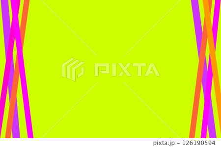 フレーム　ライン　線　カラフル 126190594