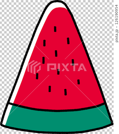 Simple watermelon illustration 126190954