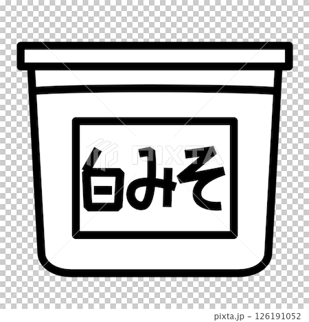 Simple white miso icon 126191052