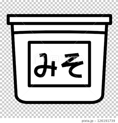 簡單的味噌圖標 簡單的味噌圖標 126191739