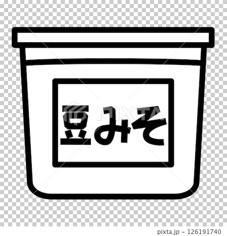 Simple bean miso icon 126191740
