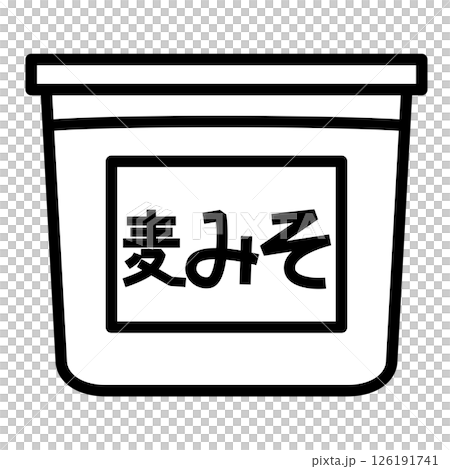 Simple barley miso icon Simple barley miso icon 126191741