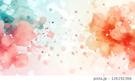 abstract background with watercolor splashes 126192366