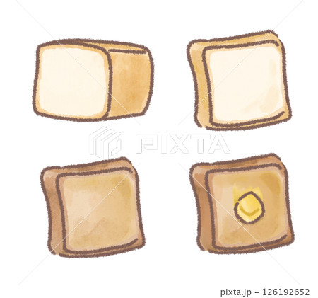 食パンのイラスト 126192652