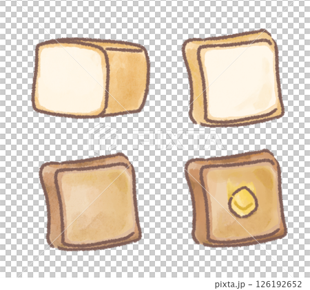 食パンのイラスト 126192652