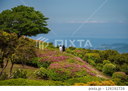 伊勢志摩スカイライン 朝熊山頂展望台 朝熊山自然歩道 126192726