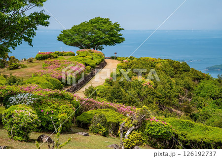 伊勢志摩スカイライン 朝熊山頂展望台 朝熊山自然歩道 126192737