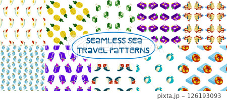 Sea Vacation Pattern Bundle 126193093
