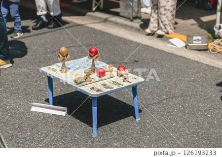 けん玉　昔遊び　道路　子供会 126193233