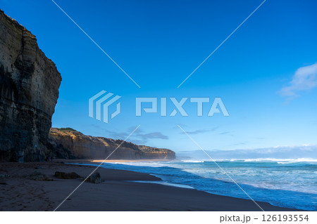 Clifton Beach and Twelve Apostles along the Great Ocean Road, Australia 126193554