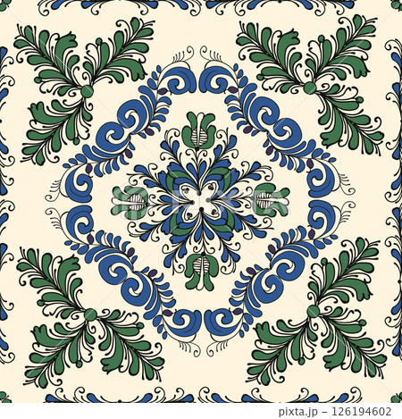 Traditional Korond seamless pattern 10 126194602
