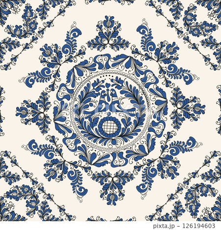 Traditional Korond seamless pattern 11 Traditional Korond seamless pattern 11 126194603