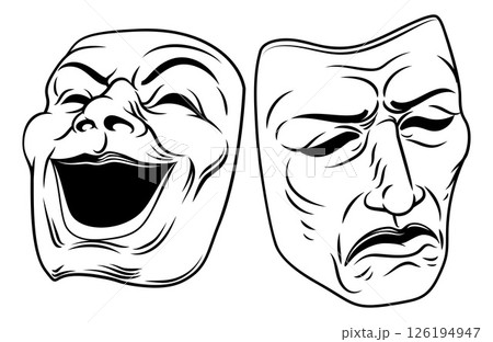 Theatre Drama Theater Comedy Tragedy Masks 126194947