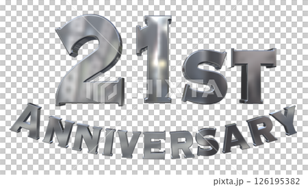 3DCG文字「21st Anniversary/21周年マークキラキラ」 3DCG文字「21st Anniversary/21周年マークキラキラ」 126195382