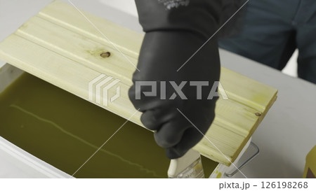 The Wood Treatment Process utilizing a Natural Solution involves various steps and techniques. Creative 126198268