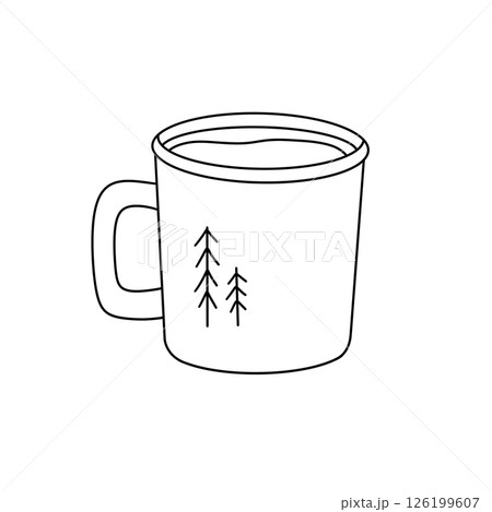 A mug with trees on it 126199607