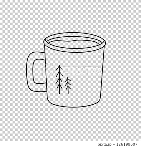 A mug with trees on it 126199607