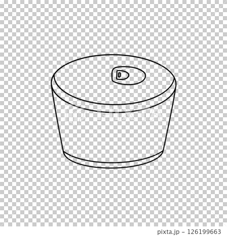 A white object with a black lid 126199663