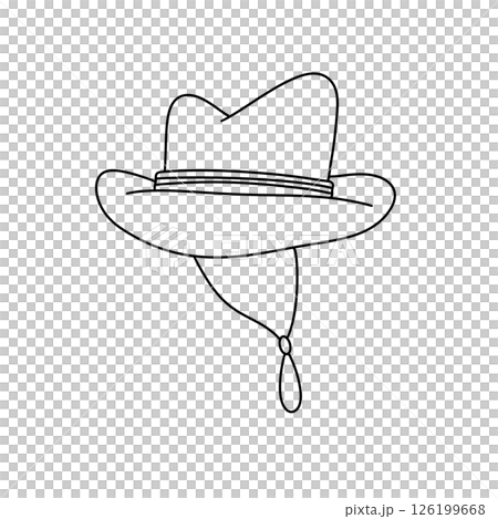 A hat with a band around it 126199668