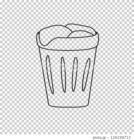 A trash can with a lid on top 126199713