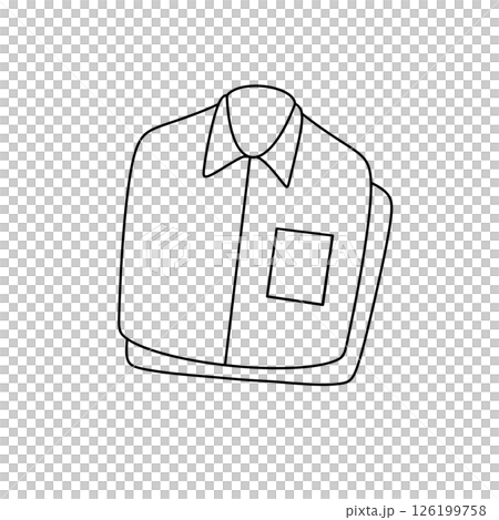 A shirt is hanging on a clothesline 126199758