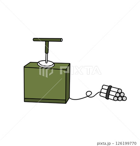 A green box with a green handle and a green top A green box with a green handle and a green top 126199770