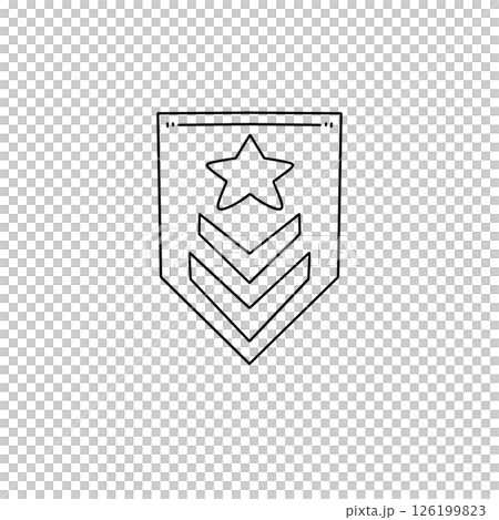 A star and stripes on a white background 126199823