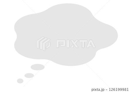 悩み　不満　考える　もくもく吹き出し 126199981