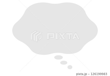 悩み　不満　考える　もくもく吹き出し 126199983