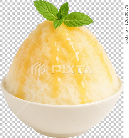 Yuzu Honey Shaved Ice Dessert 126200578