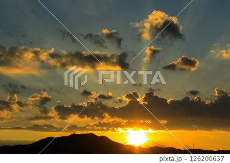 秋めいてきた夕暮れ風景 秋めいてきた夕暮れ風景 126200637