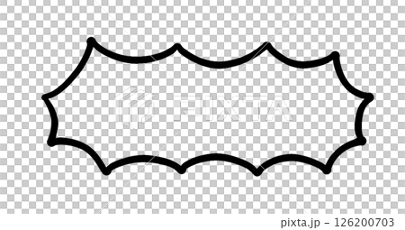 Black simple speech bubble decoration Black simple speech bubble decoration 126200703