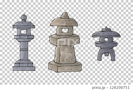 石灯籠セット 126200751