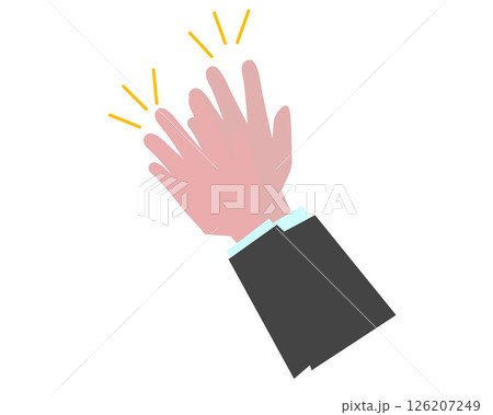 拍手するビジネスマン。ベクターイラスト 拍手するビジネスマン。ベクターイラスト 126207249