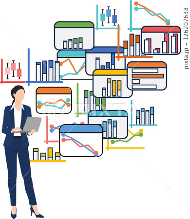 データを分析するイラスト 126207638