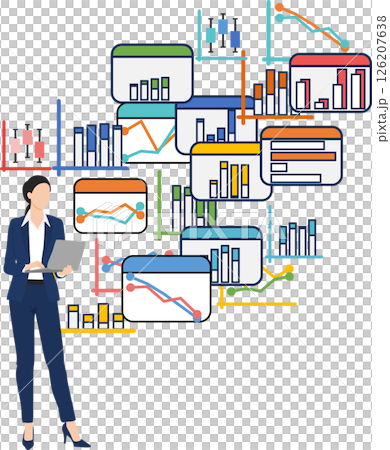 データを分析するイラスト 126207638